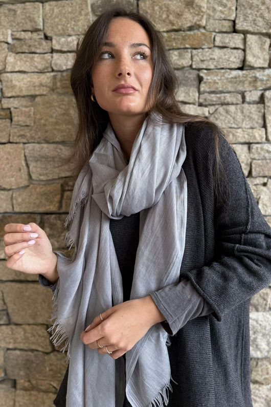 Conrad Slouch Cotton Knit Charcoal